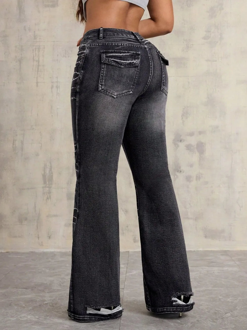 High Waist Comfort Bootcut Jeans
