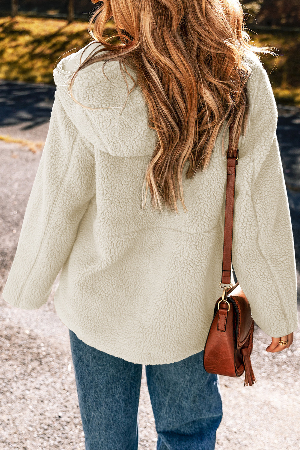 The Alpine Plush | Oversized Fleece Zip-Up Hooded Jacket